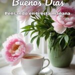buenos días pensando en ti esta mañana