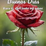 buenos días para ti, con todo mi amor