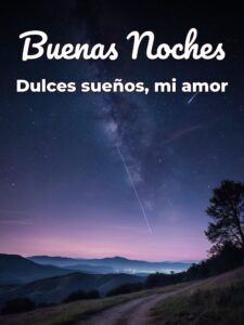 Mensajes de amor para dar las buenas noches