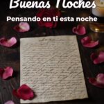 buenas noches pensando en ti esta noche