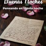 buenas noches pensando en ti esta noche