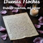 buenas noches dulces sueños, mi amor