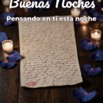 buenas noches pensando en ti esta noche