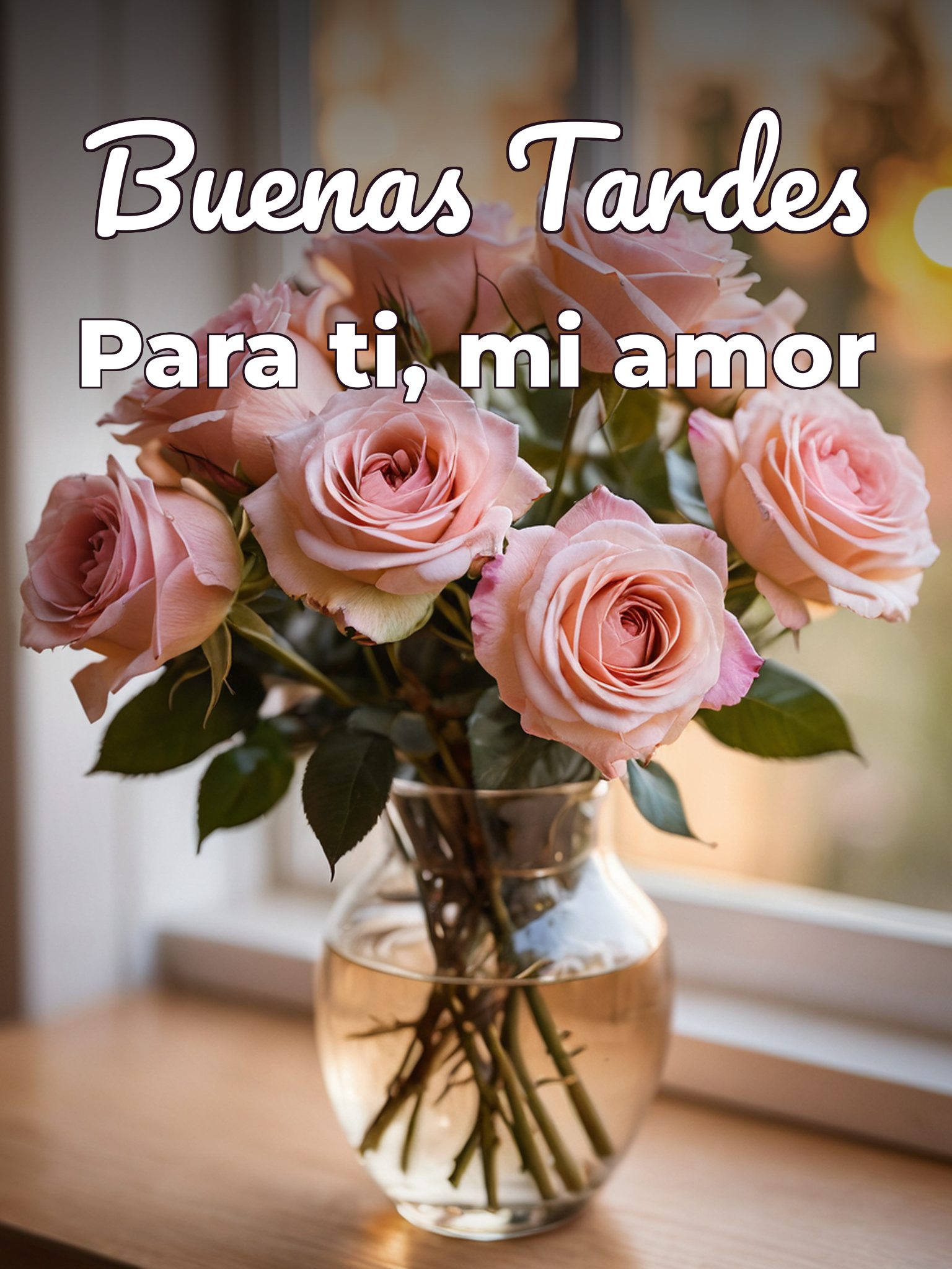 Mensajes de buenas tardes mi amor para WhatsApp celular