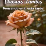 buenas tardes pensando en ti esta tarde