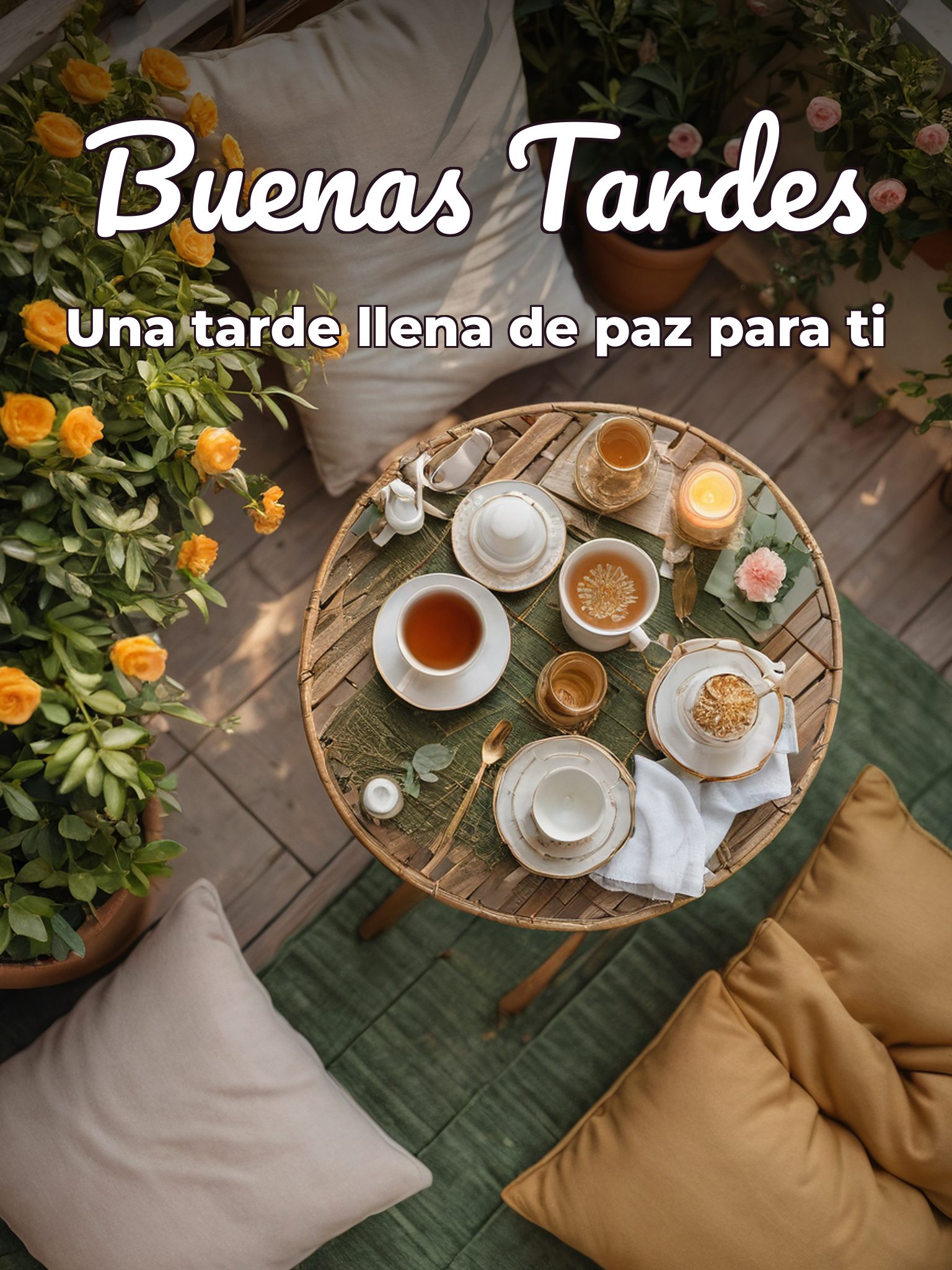 Mensajes de buenas tardes para una amiga para WhatsApp celular