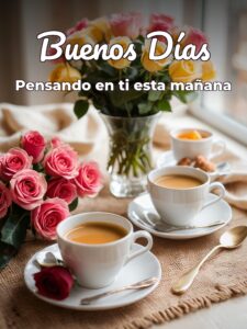 Mensajes de buenos días al amor de mi vida para Facebook