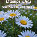 buenos días que hoy sea un gran día