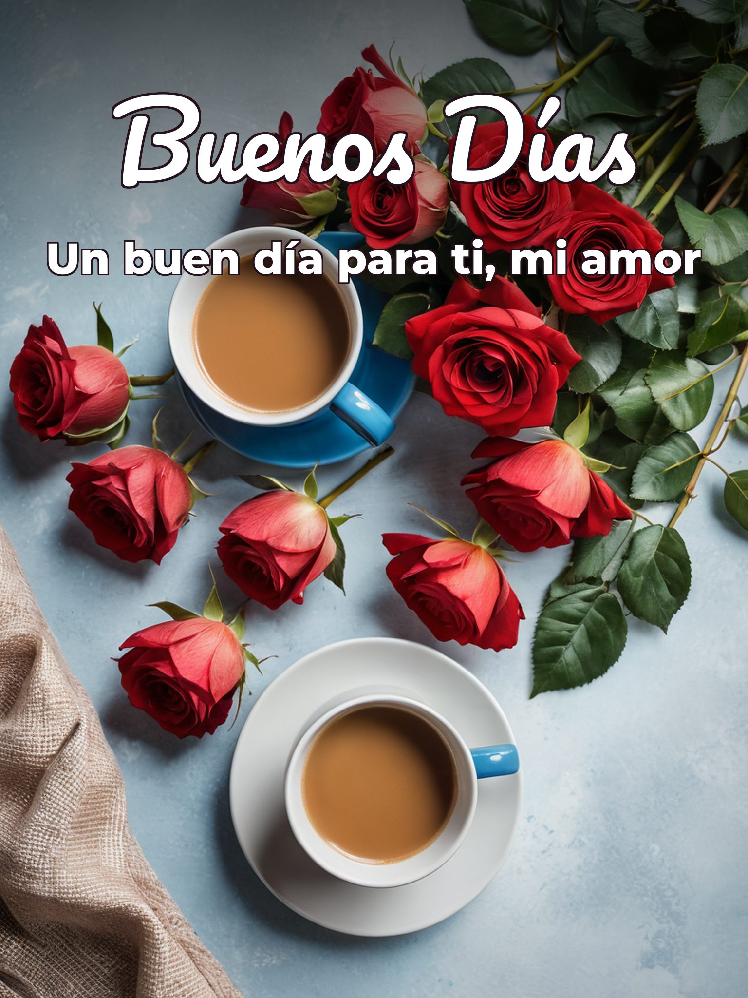 Mensajes de buenos días para el para mi amor
