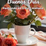 buenos días pensando en ti esta mañana