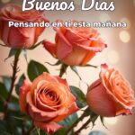 buenos días pensando en ti esta mañana