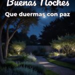 buenas noches que duermas con paz