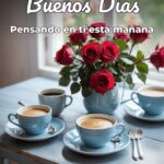 buenos días pensando en ti esta mañana