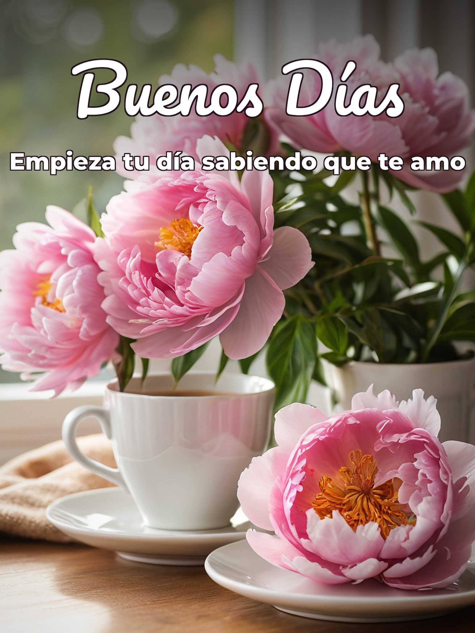 Mensajes lindos de buenos días amor para Facebook