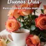 buenos días pensando en ti esta mañana