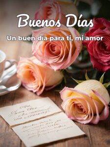 Mensajes lindos de buenos días para mi amor para celular
