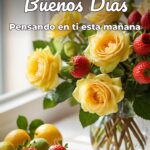 buenos días pensando en ti esta mañana