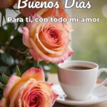 buenos días para ti, con todo mi amor