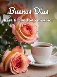 Mensajes romanticos de buenos días para mi amor para Facebook
