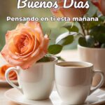 buenos días pensando en ti esta mañana