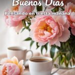 buenos días pensando en ti esta mañana