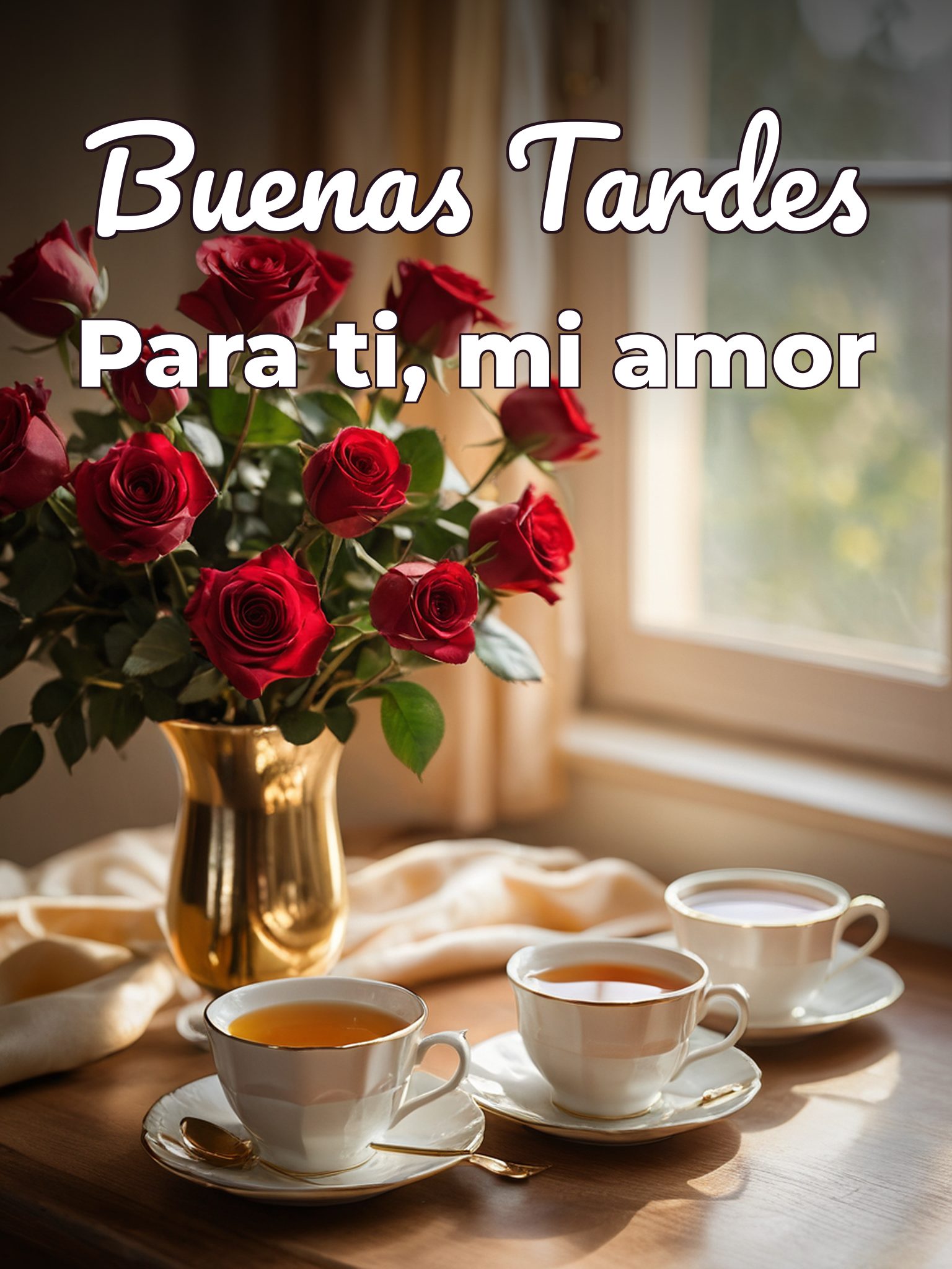 Muy buenas tardes amor para WhatsApp celular