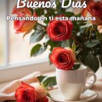 buenos días pensando en ti esta mañana