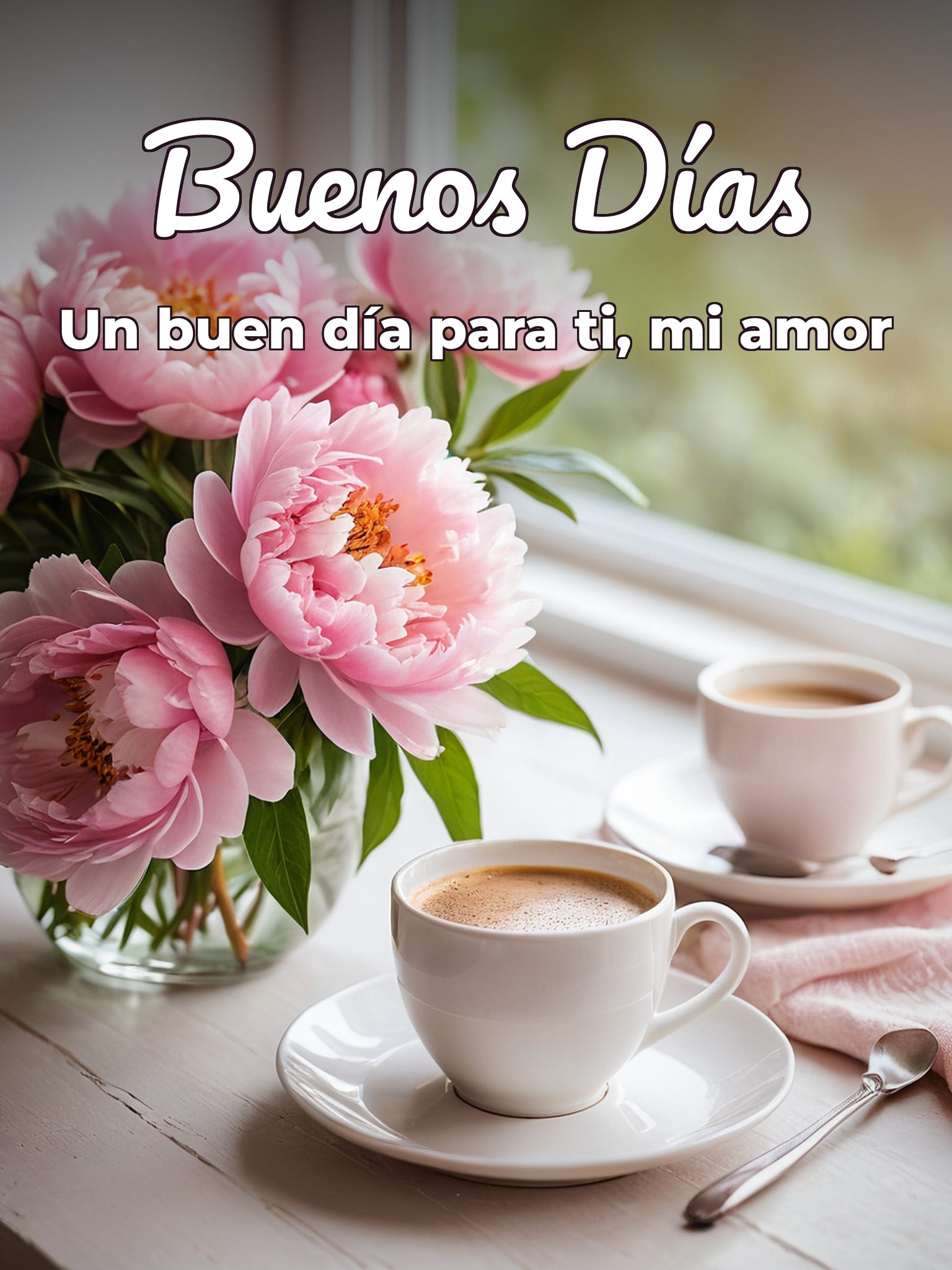 Muy buenos días amor mio para mi amor