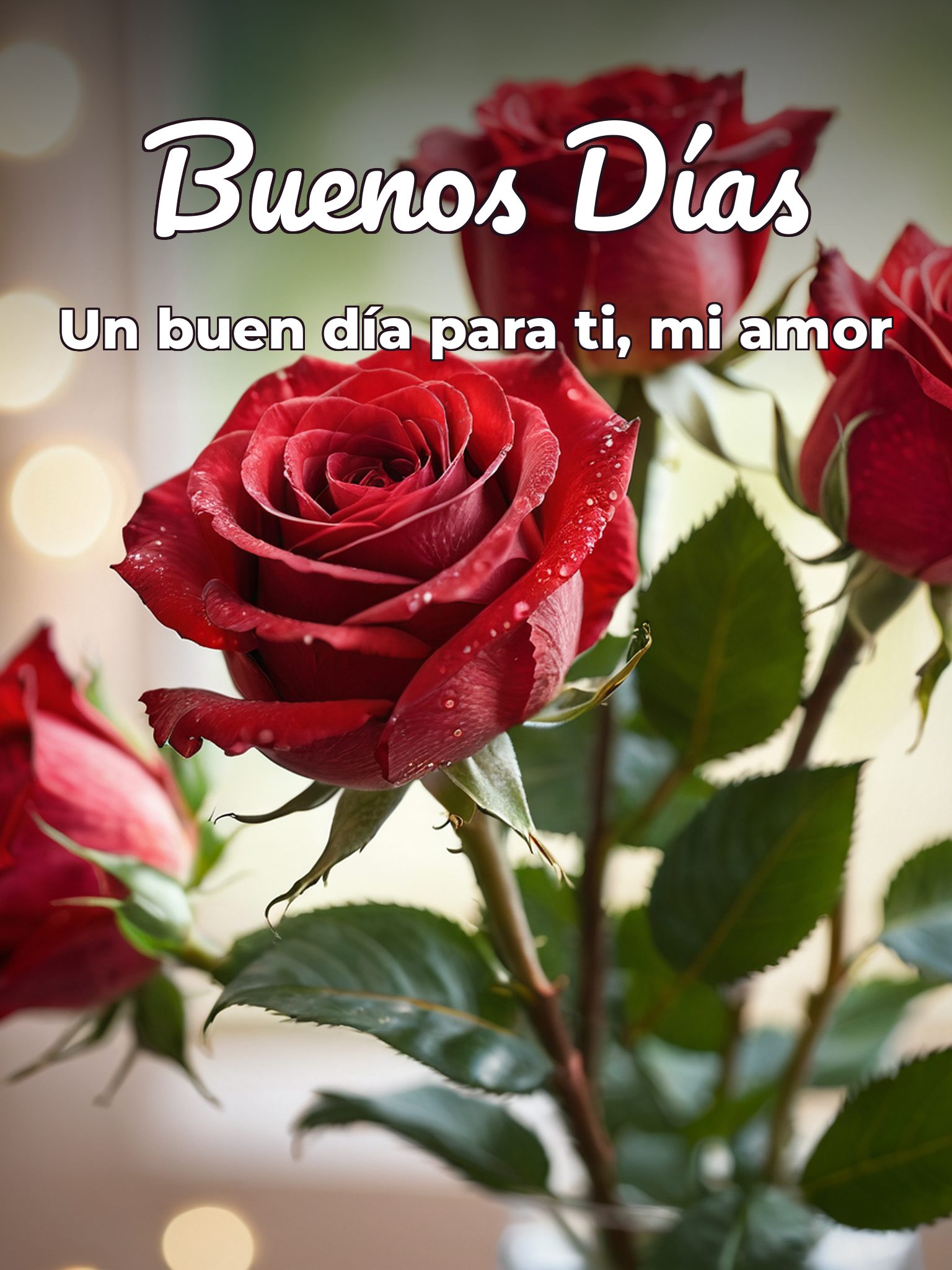 Muy buenos días amor mio para una amiga