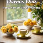 buenos días pensando en ti esta mañana