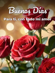 Muy buenos días amor para una amiga