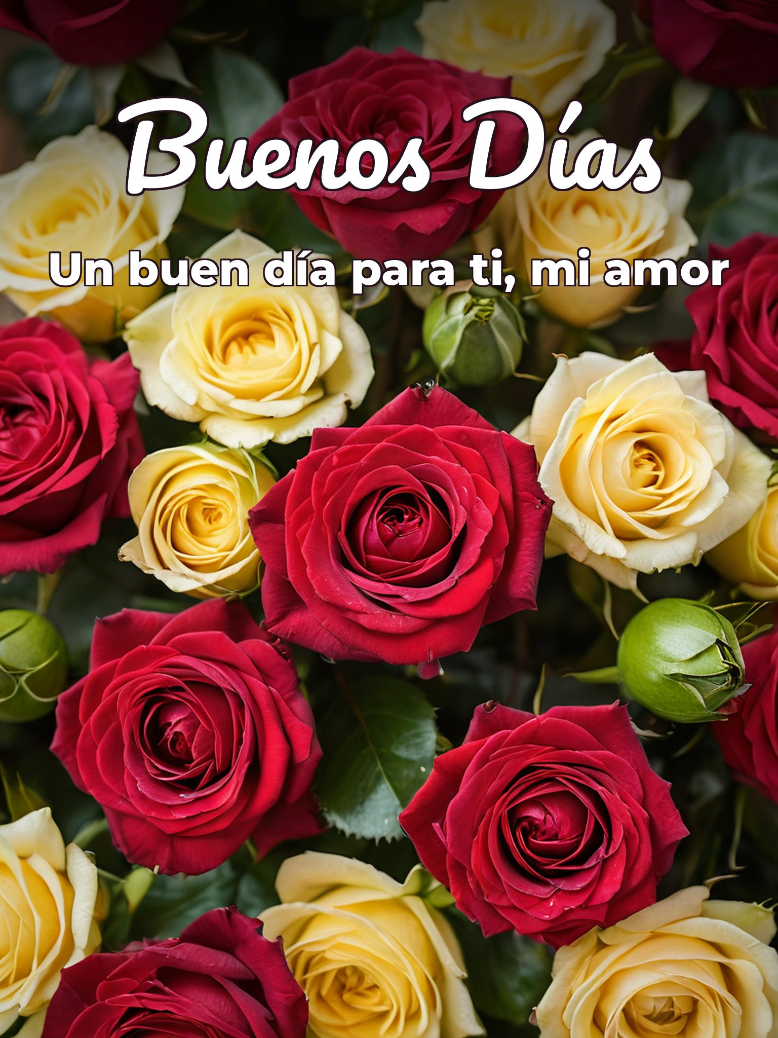 Muy buenos días mi amor para Facebook