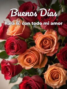 Muy buenos días mi amor para una amiga