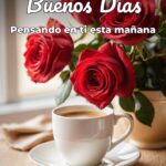 buenos días pensando en ti esta mañana