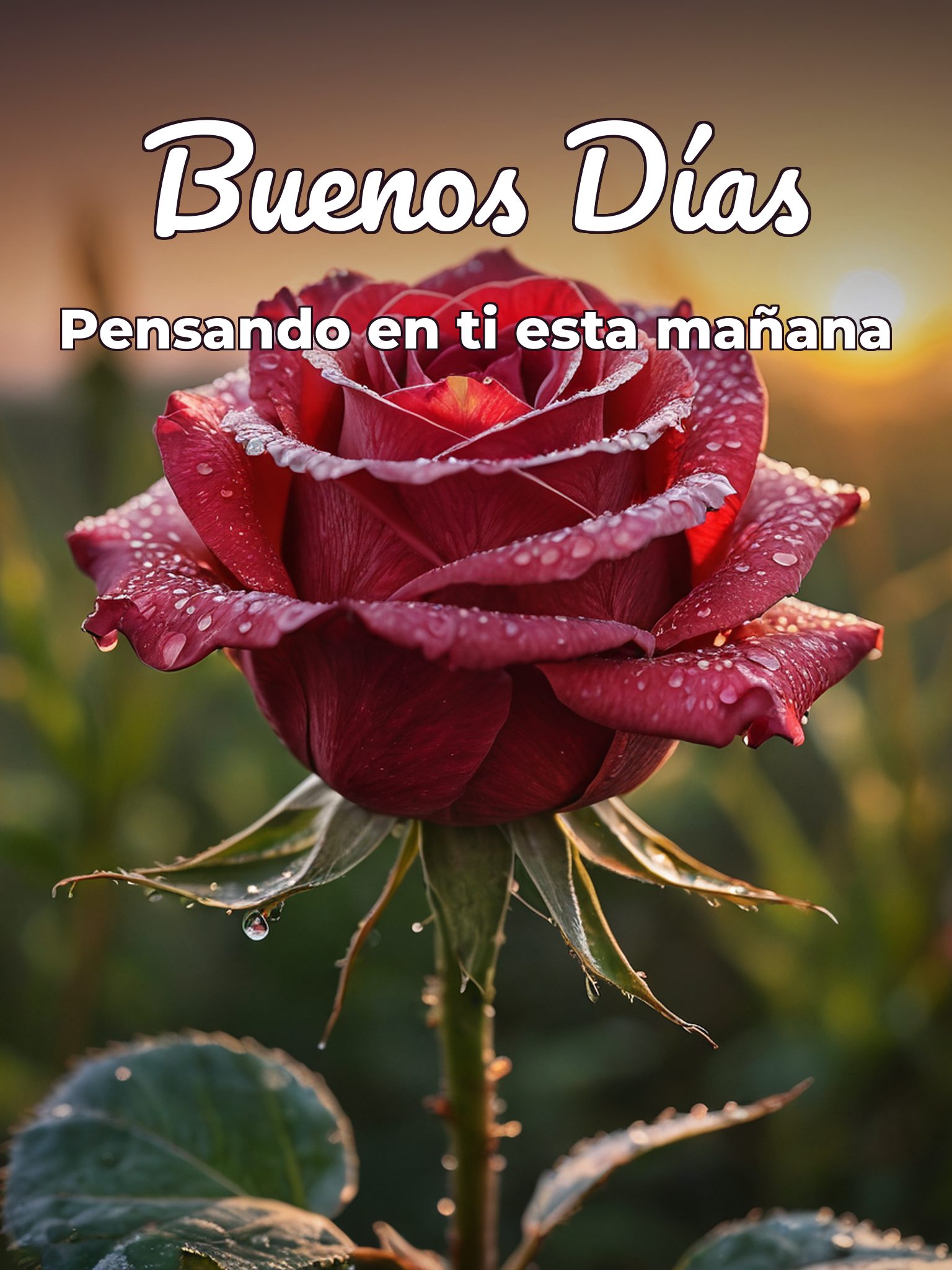 Muy buenos días mi amorcito para una amiga