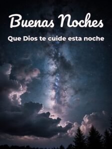 Oración para desear buenas noches para celular
