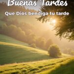 buenas tardes que dios bendiga tu tarde