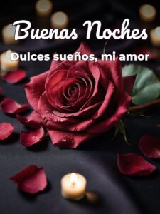 Palabras bonitas de buenas noches para mi amor para Facebook