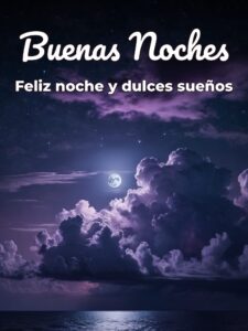 Palabras bonitas para dar las buenas noches para Facebook