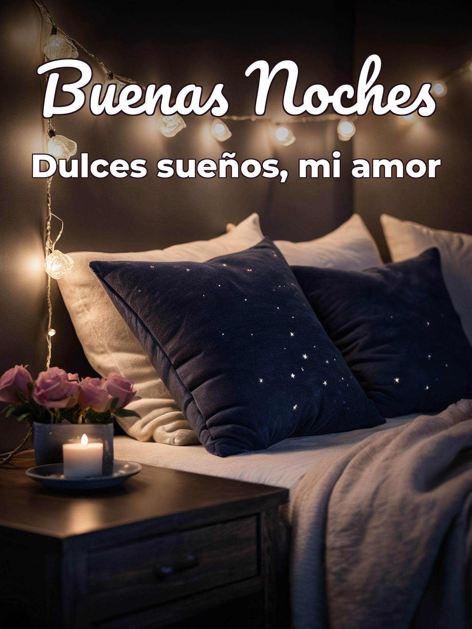 Palabras de amor para dar las buenas noches para WhatsApp