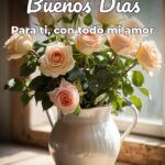 buenos días para ti, con todo mi amor