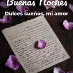 buenas noches dulces sueños, mi amor