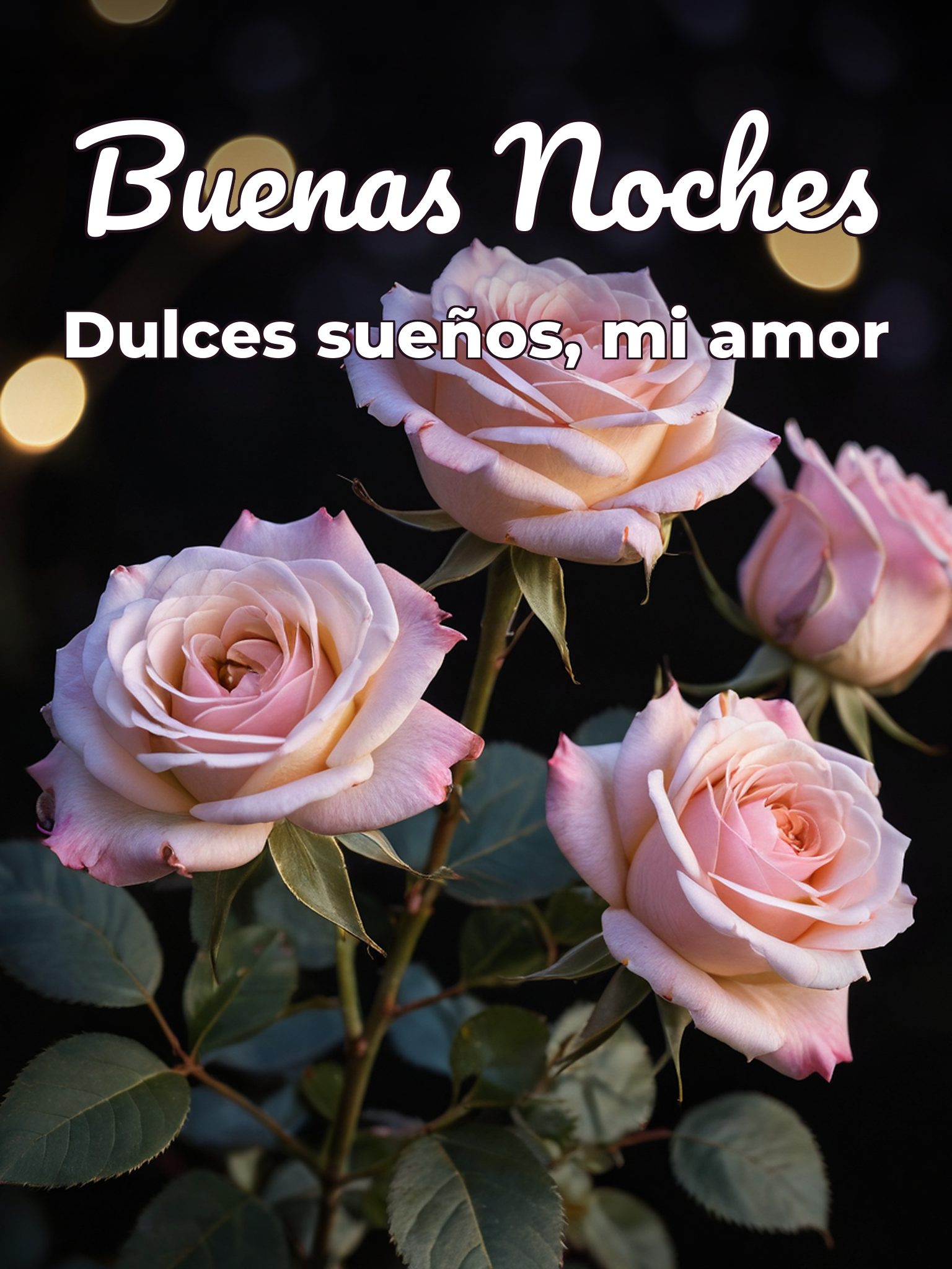 Palabras de buenas noches amor para WhatsApp