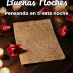 buenas noches pensando en ti esta noche