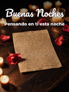 Palabras de buenas noches mi amor