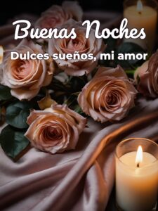 Palabras de buenas noches mi amor para Facebook
