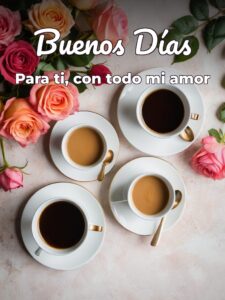 Palabras hermosas de buenos días para mi amor para WhatsApp