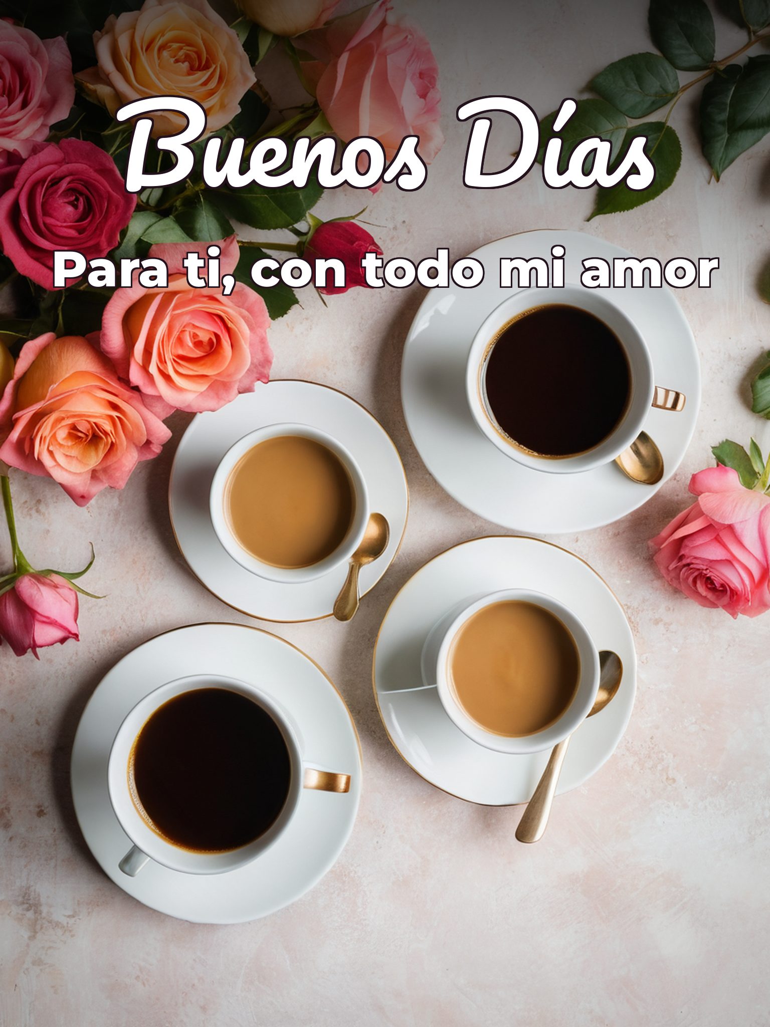 Palabras hermosas de buenos días para mi amor para WhatsApp