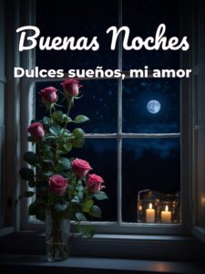 Palabras lindas de buenas noches para mi amor para Facebook