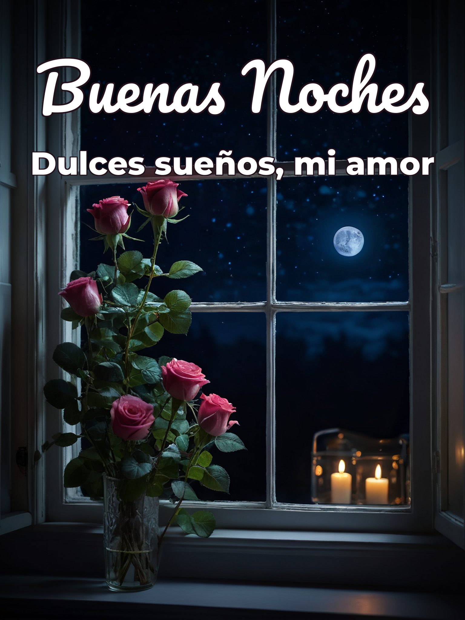 Palabras lindas de buenas noches para mi amor para Facebook